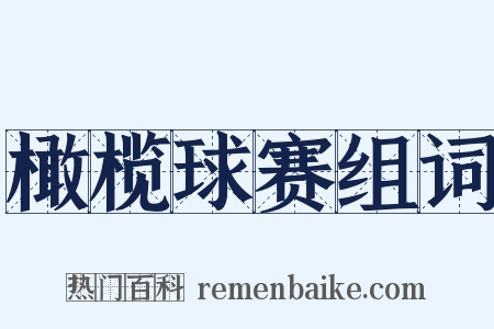 橄榄球赛组词是什么意思的图片